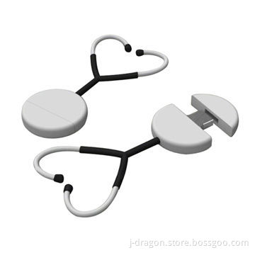 Stethoscope-shaped USB Flash Memory Drive, RoHS Directive-compliant